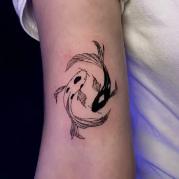 Peces koi yin yang